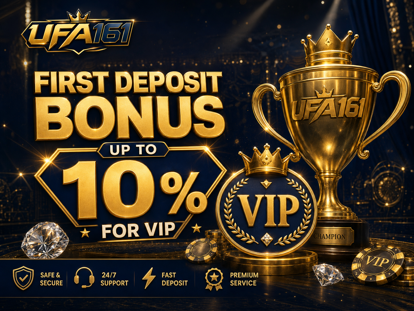 โปรโมชั่นฝากแรก สูงสุด 10%